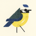 Stylized image of a Blue Tit